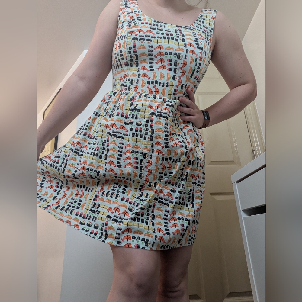 sushi rockabilly dress - Picture 2 of 7